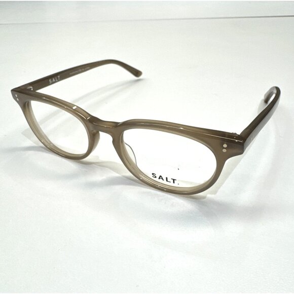 NEW SALT. Optics Garland 48‎ Taupe Eyeglasses Unisex 48-20-140 Handcrafted Japan - Picture 3 of 7
